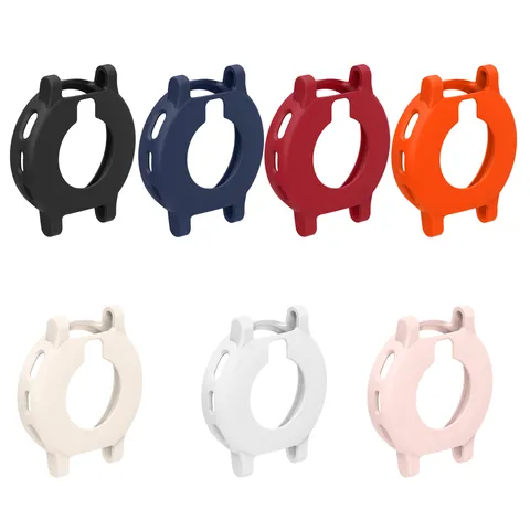 Silicone Protective Case For Smartwatch Hollow Out Shockproof Soft Bumper Shell Replacement Watch Accessory