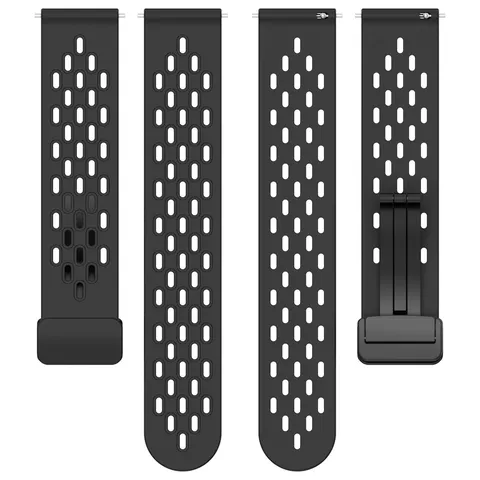 Cinturino Di Ricambio In Silicone Con Fibbia Pieghevole Magnetica E Fori Traspiranti Per Smartwatch