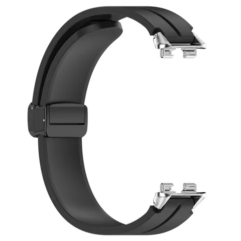 Cinturino per Orologio in Silicone Con Fibbia Pieghevole Magnetica Cinturino di Ricambio per Smartwatch Comodo Flessibile Accessori da Uso Quotidiano