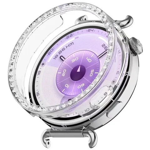 PC Bumper Schutzhülle Für Huawei Watch GT 6 41MM Strass Ausgehöhlt Smartwatch Cover Schale