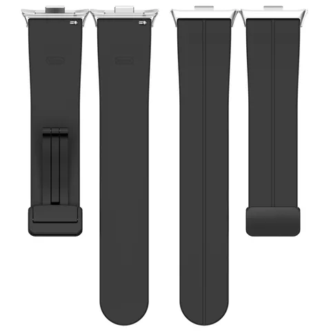 Cinturino di Ricambio per Smartwatch in Silicone Fibbia Magnetica Pieghevole Banda Morbida Accessori
