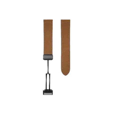 Composite Silicone Leather Smartwatch Strap Magnetic Folding Clasp Replacement Wrist Band Fashion Business Watch Accessory