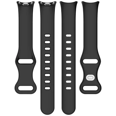 Replacement Silicone Watch Band With Metal Connector For Smartwatch Fashion Replacement Wrist Strap Smart Watch Accessories
