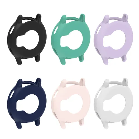 Active 5 Silicone Protective Case Soft Semi-Wrapped Hollow Shockproof Smartwatch Bumper Cover Shell Accessories