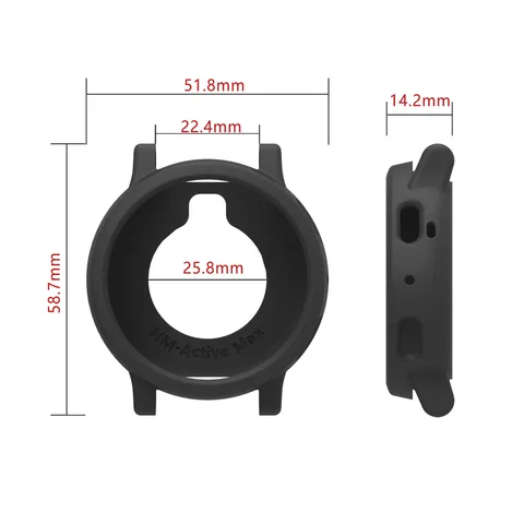 Silicone Protective Case For Active MAX Smartwatch Anti-Fall Soft Silicone Cover Full Protective Bumper Shell