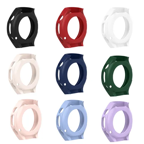 Zachte Siliconen Beschermhoes Voor Huawei Watch Schokbestendig Volledige Cover Bumper Smartwatch Shell Accessoires