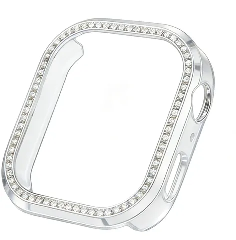 Redmi Watch 6 Schutzhülle Hohl Strass Diamant Bumper PC Galvanisiert Hartrahmen Smartwatch Schutzabdeckung