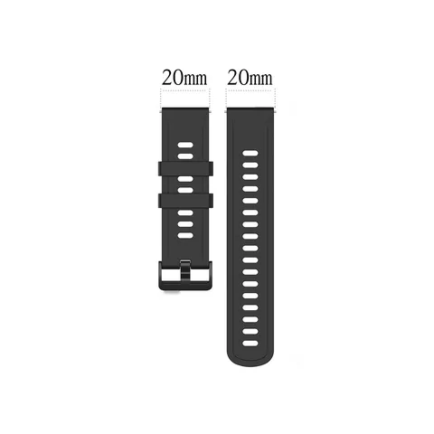 Replacement Silicone Watch Band Strap Breathable Sport Wristband Compatible For Smartwatch Universal Accessories