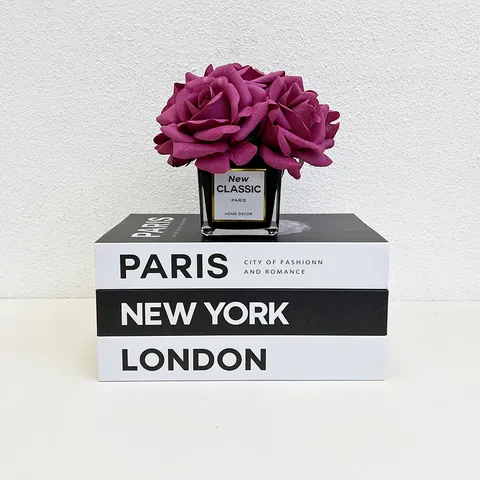 Modern Minimalist Decorative Fake Book Model Nordic Style Coffee Table Book Box Fashion City Book Prop Home Decor
