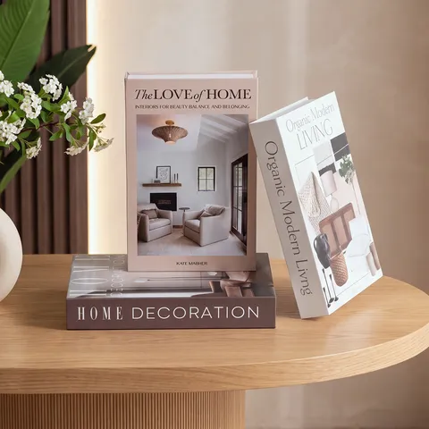 Nordic Minimalist Decorative Fake Book Box Modern Coffee Table Book Ornament For Hotel Living Room Home Decor