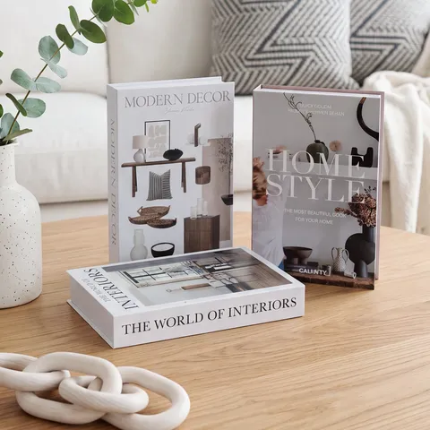 Modern Minimalist Decorative Book Box Folding Fake Book Ornament For Living Room Coffee Table Home Decor