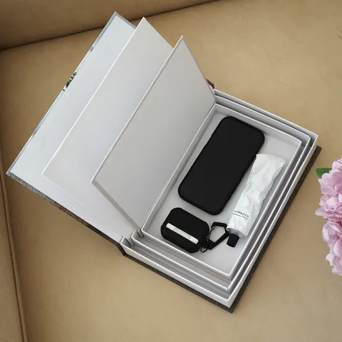Creative Simulation Book Storage Box Set Decorative Fake Book Modern Minimalist Magazine Box For Desktop Home Office Decor