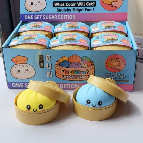 Simpatico Panino Al Vapore Squishy Giocattolo Sensoriale Simulato Ripieno Rilascio Lento Antistress Giocattoli Regalo