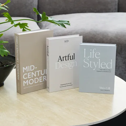 Modern Minimalist Decorative Fake Book Nordic Style Aesthetic Coffee Table Book Storage Box Home Decor Display Book