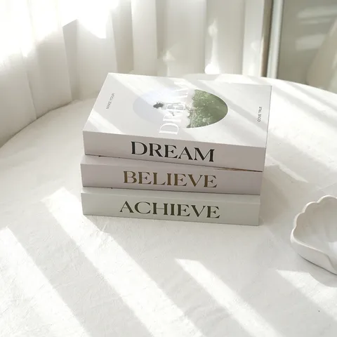 Modern Minimalist Decorative Fake Book Box Foldable Simulation Book Ornament For Home Office Bookshelf Tabletop Decor