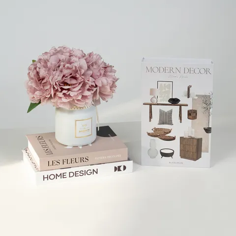 Modern Minimalist Decorative Book Box Nordic INS Style Coated Paper Foldable Home Decor Book Prop