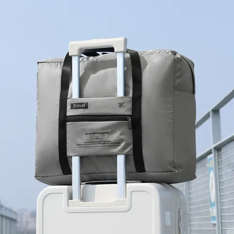 Bolsa de Viaje Plegable Portátil de Tela Oxford Impermeable Funda para Maleta Bolso de Almacenamiento Para Viaje