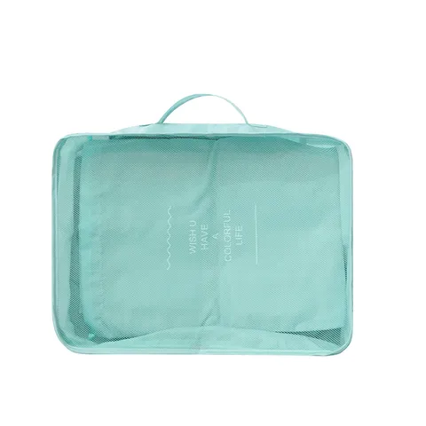 Bolsa de Almacenamiento de Viaje Organizador de Equipaje Cubos de Embalaje Tela Impermeable Bolsa de Clasificación de Ropa Esenciales de Viaje