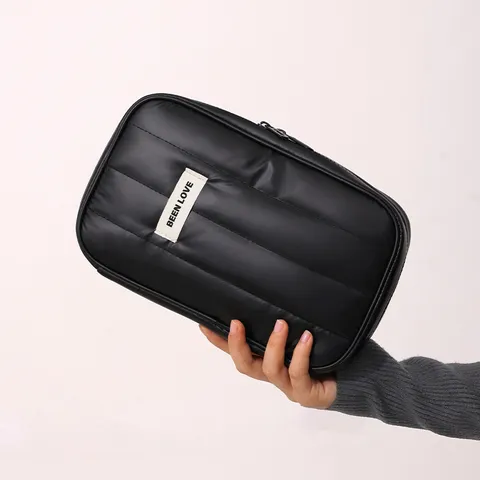 Tragbare Reise Digitale Aufbewahrungstasche Gesteppte Kabel Organizer Tasche Leichte Hand Held Kopfhörer Maus Powerbank Tasche