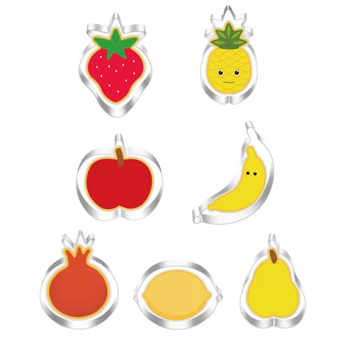 Stainless Steel Fruit Cookie Mold Cute Strawberry Lemon Banana Pear Shape Baking Pastry Cutter Cake Decorating Tool