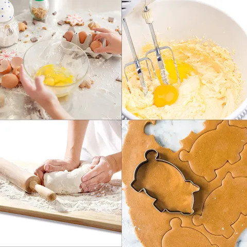 Set Tagliabiscotti Maiale in Acciaio Inossidabile Carino Animale Fondant Biscotto Stampo Cottura DIY Cucina Pasticceria Strumenti