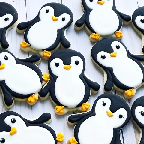 Tagliabiscotti a Forma di Pinguino in Acciaio Inossidabile Stampo per Biscotti Animali Carini Strumento da Forno