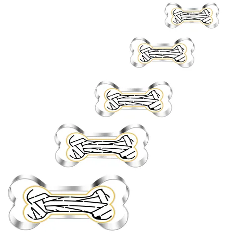 Stainless Steel Bone Cookie Cutter Set DIY Baking Mold Kitchen Tool For Pastry Biscuit Cake Decorating