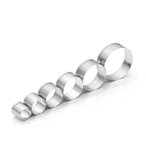 Stainless Steel Round Cookie Cutter Cake Biscuit Fondant Pastry Mold DIY Craft Baking Tool Metal Circle Ring Cutter