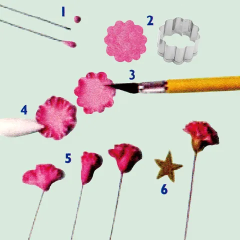 Set Tagliapasta Fondant Petalo di Garofano in Acciaio Inossidabile Stampo per Torte in Metallo Utensile da Forno