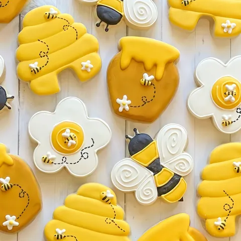 Roestvrij Staal Bijen Thema Koekjessnijders 7 Stuks Set Honingraat Honingpot Bakvorm DIY Gebak Gereedschap
