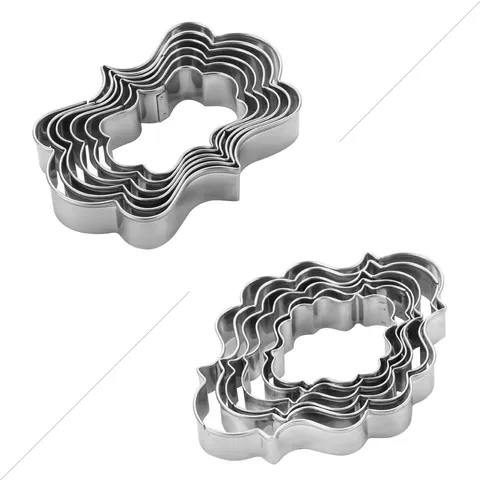 Stampo per Torte in Fondente in Acciaio Inossidabile Cornice di Benedizione Set di Tagliabiscotti per Cottura Utensili da Cucina