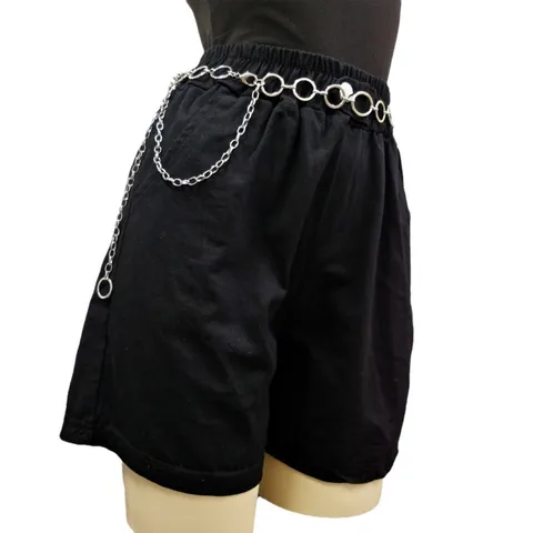 Punk Style Metal Waist Chain For Women Hip Hop Multi-layer Circle Body Chain Fashion Waist Belt Trendy Pants Jewelry
