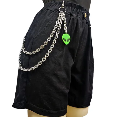 Punk Hip Hop Metal Waist Chain Unisex Streetwear Multi Layer Pants Chain Body Jewelry Punk Rock Street Style Accessory