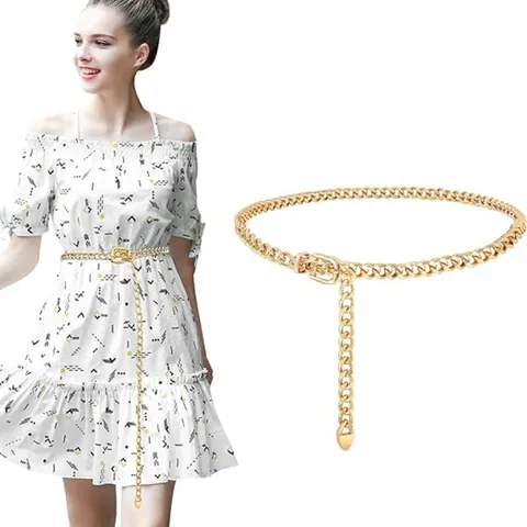 Punk Metal Waist Chain Sexy Body Chain Electroplated Hip Hop Layered Waist Belt For Women Party Fashion Jewelry