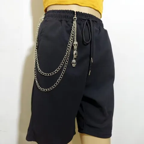 Punk Multi-layer Metal Waist Chain Vintage Skull Star Pants Chain Body Jewelry Fashion Streetwear Accessories For Women