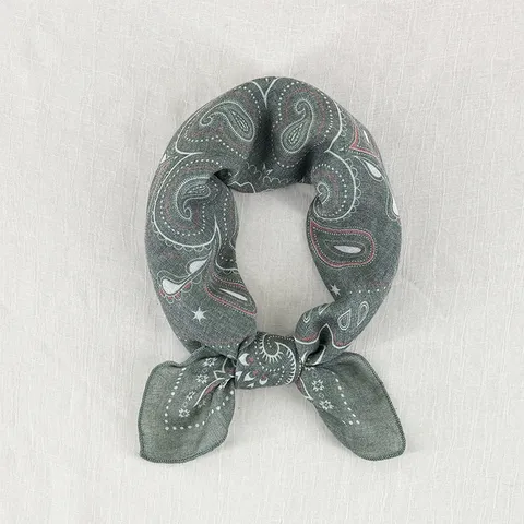 Classic Paisley Printed Square Scarf Lightweight Breathable Soft Neck Scarf Fashion Commuter Daily Decorative Head Scarf