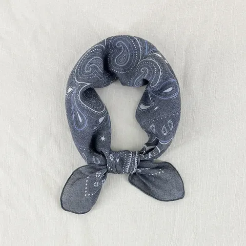 Classic Paisley Printed Square Scarf Lightweight Breathable Soft Neck Scarf Fashion Commuter Daily Decorative Head Scarf