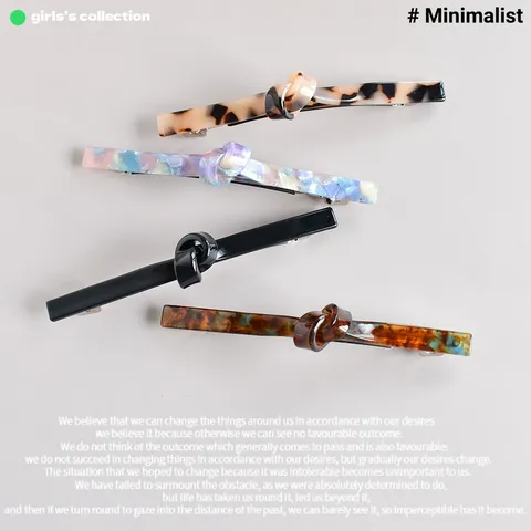 Korean Style Acetate Hair Clip Elegant Tortoiseshell Marble Pattern Spring Barrette Ponytail Holder For Women Daily Styling Accessories