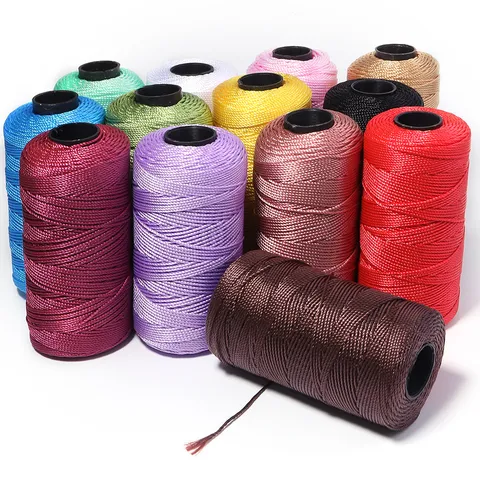 3-Strands Gedraaide IJszijden Draad Voor DIY Handbreien Haken Zomerhoed Kussen Tas 1.5mm 120 Yards Polypropyleen Koord Handwerkgaren