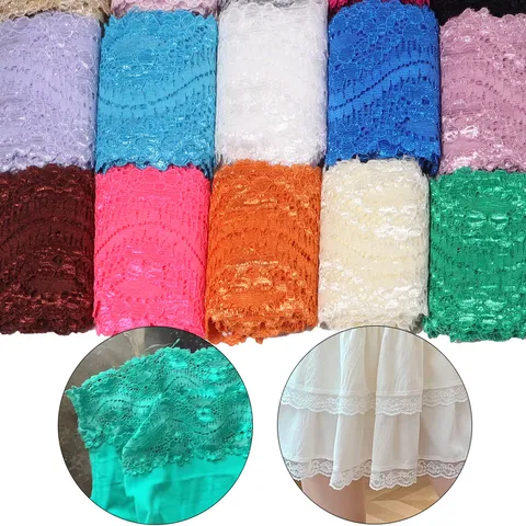 Polyester Spitzenband Blumen Netz Wellenkante Borte Für DIY Haarbänder Kopfschmuck Kleidung Kleid Puppe Bastelmaterial Zubehör