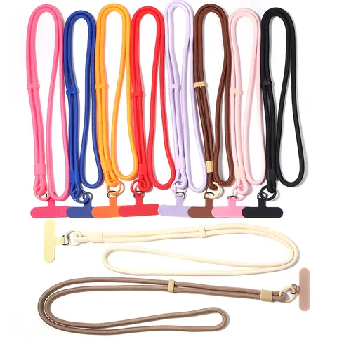 Cordón Trenzado Ajustable para Teléfono Bandolera Correa para Cuello Nailon Tejido a Mano Cadena para Celular Antiperdida Con Parche para Mujeres Hombres Exterior