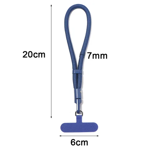 Adjustable Woven Phone Lanyard Wrist Strap With Spacer Universal Anti-Lost Mobile Phone Hanging Rope Hand-Woven Wristlet Lanyard For Women Men