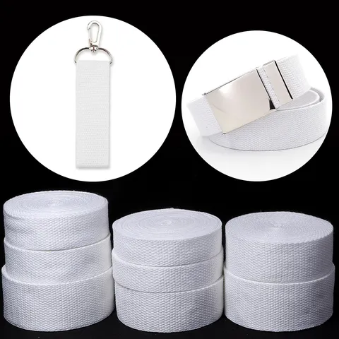 Thickened Cotton Polyester Webbing Ribbon Heavy Duty Strap For Canvas Bags Luggage Handbags Garment DIY Sewing Crafts Material Accessories