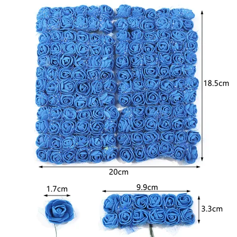 Handmade Simulation PVC Rose Heads With Gauze Artificial Foam Flowers For Wedding Hotel Home Party DIY Decoration Ornaments