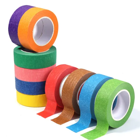 Juego de Cinta de Carrocero Multicolor Alta Adhesión Cinta de Papel Decorativa Washi Tape Para Dibujo Artístico Artesanía DIY Envoltura de Flores