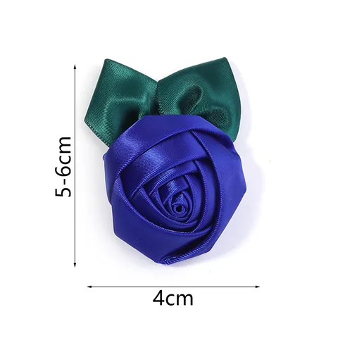 Handgemaakte Satijn Rozenknop Bloem Borten 3D Elegante Stof Bloesems Voor Haarclip Broche Kleding Tas DIY Craft Decoratie