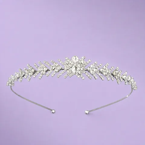 Élégant Serre-Tête Tiara en Alliage Strass Couronne Avec Fleurs Nœud Ailes Coiffure pour Mariage Banquet Fête Photographie Femme Accessoire Cheveux