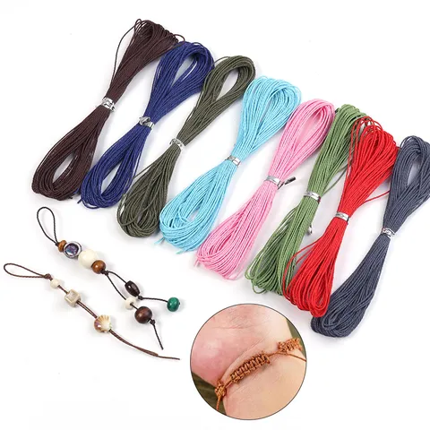 Multicolor Cotton Waxed Cord For Jewelry Making DIY Bracelet Necklace Braided String Beading Thread Craft Accessories Gift Decor