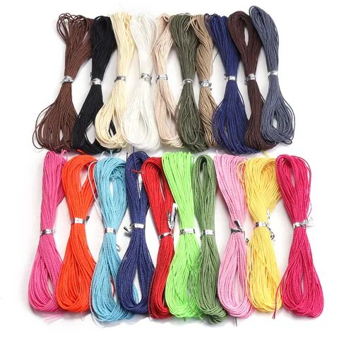 Multicolor Cotton Waxed Cord For Jewelry Making DIY Bracelet Necklace Braided String Beading Thread Craft Accessories Gift Decor