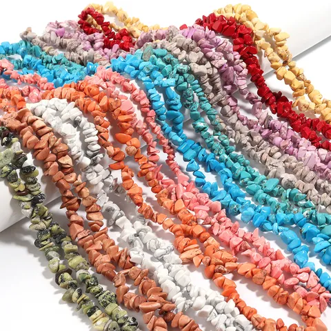 Perline in Pietra Naturale Irregolare Triturata Perline di Pietre Preziose per Creazione di Gioielli DIY Collane Braccialetti Accessori Lucidati